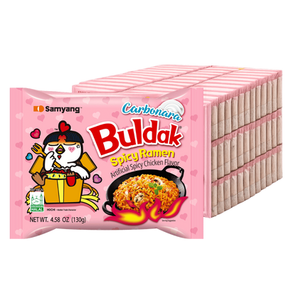 SAMYANG Buldak Carbonara Instant Ramen Monatsvorrat 40 x 140G