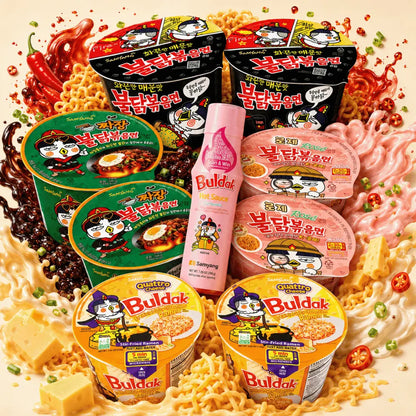 SAMYANG Buldak Friends Night Box 8 Bowls + Sauce