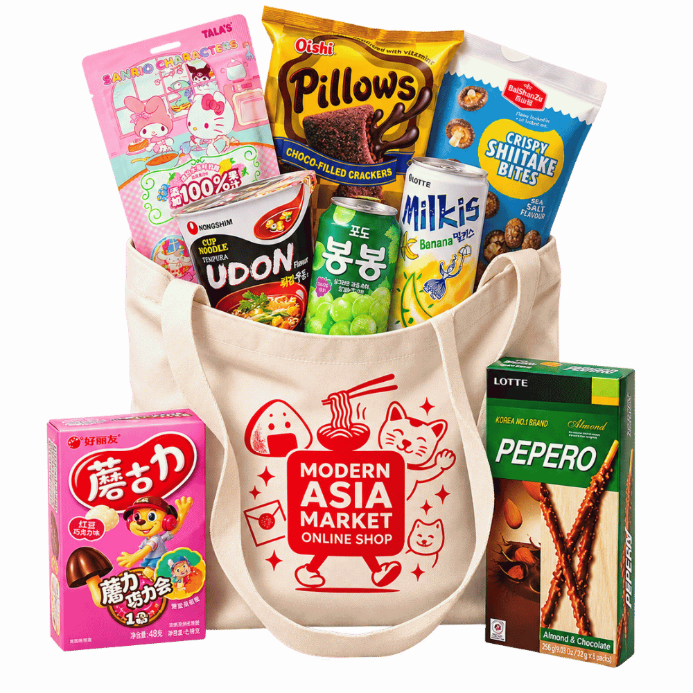 MAM Korean Picnic Bundle Korean Snacks & Drinks mit Pepero Milkis & Nongshim