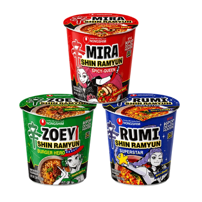 NONGSHIM Shin Ramyun Demon Hunters Cup Mix 3x68 g Limited Edition