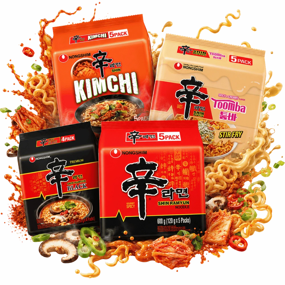 NONGSHIM Shin Ramyun Multipack – 19x Korean Spicy Ramen Mix