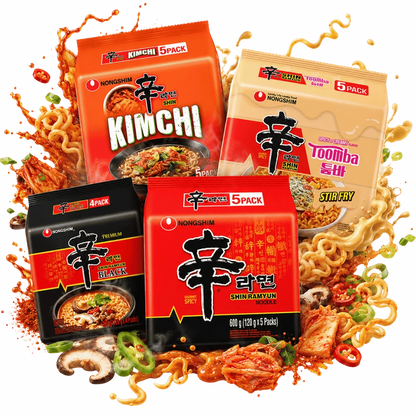 NONGSHIM Shin Ramyun Multipack – 19x Korean Spicy Ramen Mix