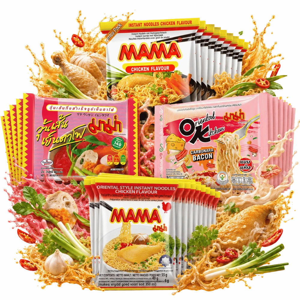 MAMA Instant Noodle Bestseller Set - 40 packs storage box