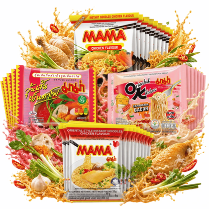 MAMA Instant Noodle Bestseller Set - 40 packs storage box